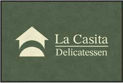 4' x 6' (45" x 69") Digiprint HD  LA CASITA Indoor Logo Mat