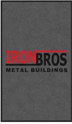3' x 5' (35" x 58") Digiprint HD IRON BROS  Indoor Logo Mat