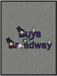 3' x 4' (35" x 45") Waterhog Impressions HD BUYS ON BROADWAY  Indoor-Outdoor Logo Mat