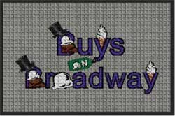 2' x 3' ( 22" x 35") Waterhog Impressions HD BUYS ON BROADWAY  Indoor/Outdoor logo mat