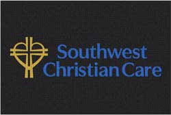 4' x 6' (45" x 69") Waterhog Inlay SOUTHWEST CHRISTIAN  Indoor /Outdoor Logo Mat