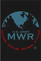 8' X 12'  Berber Logo Roll Goods US ARMY MWR Indoor /Outdoor Logo Mat
