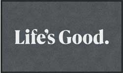 3' x 5' (35" x 58") Colorstar Impressions LIFE'S GOOD  Indoor Logo Mat