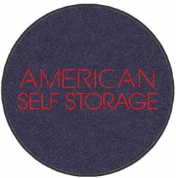 4' x 4' (45" x 45")  Digiprint HD Custom Shape AMERICAN SELF STORAGE  Indoor Logo Mat