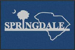 4' x 6' (45" x 69") Waterhog Inlay SPRINGDALE  Indoor /Outdoor Logo Mat