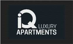 3' x 5' (35" x 56") Superscrape Impressions IQ LUXURY  Rubber Logo Mat