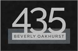 4' x 6' (45" x 69") Colorstar Impressions  435 BEVERLY OAKHURST Indoor Logo Mat