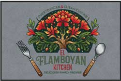 4' x 6' (45" x 69") Digiprint HD  EL FLAMBOYAN  Indoor Logo Mat
