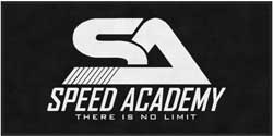 3' x 6' (35" x 68") Colorstar Impressions SPEED ACADEMY  Indoor Logo Mat