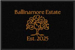 2' x 3' ( 22" x 35") Waterhog Impressions HD BALLINAMORE ESTATE  Indoor/Outdoor logo mat
