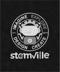 5' x 6' (58" x 68") ColorStar Impressions STEMVILLE Indoor Logo Mat