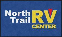 3' x 5' (35" x 58") Digiprint HD NORTH TRAIL RV CTR  Indoor Logo Mat