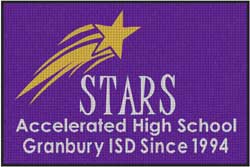 4' x 6' (45" x 69") Waterhog Inlay STARS Indoor /Outdoor Logo Mat
