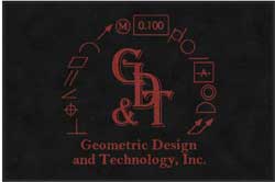 4' x 6' (45" x 69") Digiprint HD GEOMETRIC DESIGN  Indoor Logo Mat