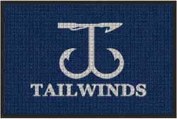 2' x 3' ( 22" x 35") Waterhog Impressions HD TAILWINDS  Indoor/Outdoor logo mat