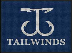 3' x 4' (35" x 45") Waterhog Impressions HD TAILWINDS  Indoor-Outdoor Logo Mat
