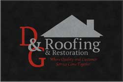 4' x 6' (45" x 69") Digiprint HD D&G ROOFING  Indoor Logo Mat
