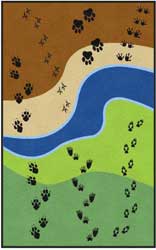 5' x 8' ( 58" x 95") Digiprint HD FOOTPRINTS  Indoor Logo Mat