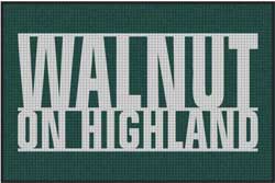 4' x 6' (45" x 69") Waterhog Inlay WALNUT ON HIGHLAND  Indoor /Outdoor Logo Mat