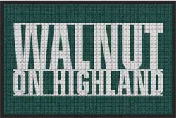 2 'x 3' (24" x 35") Waterhog Inlay WALNUT ON HIGHLAND Indoor/Outdoor Logo Mat