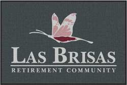 4' x 6' (45" x 69") Waterhog Impressions HD LAS BRISAS Indoor/Outdoor Logo Mat