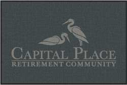 4' x 6' (45" x 69") Waterhog Impressions HD CAPITAL PLACE Indoor/Outdoor Logo Mat