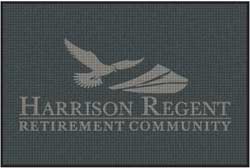 4' x 6' (45" x 69") Waterhog Impressions HD HARRISON REGENT  Indoor/Outdoor Logo Mat