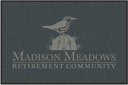 4' x 6' (45" x 69") Waterhog Impressions HD MADISON MEADOWS  Indoor/Outdoor Logo Mat