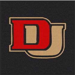 4' x 4' ( 46" x 46" ) Waterhog Inlay DU LOGO  Indoor/Outdoor Logo Mat