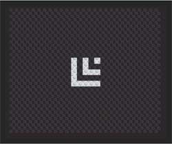 2'6" x 3' (30" x 35") Superscrape Impressions LARKEN ASSOCIATES  Rubber Logo Mat