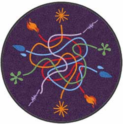 6' X 6' (70" X 70")  Digiprint HD Custom Shape SENSORY RUG Indoor Logo Mat