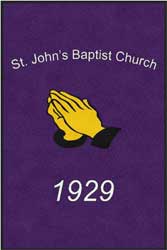 4' x 6' (45" x 69") Colorstar Impressions ST JOHNS BAPTIST  Indoor Logo Mat