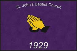 4' x 6' (45" x 69") Colorstar Impressions ST JOHNS BAPTIST Indoor Logo Mat