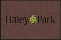 4' x 6' (45" x 69") Colorstar Impressions HALEY PARK Indoor Logo Mat