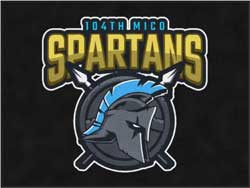 6' x 8' (68" x 95") Digiprint HD 104TH MICO SPARTANS Indoor Logo Mat