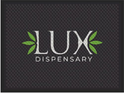 3' x 4' (34" x 45") Superscrape Impressions LUX Rubber Logo Mat