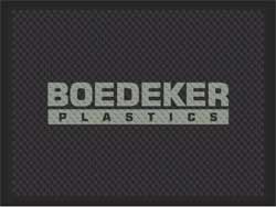 3' x 4' (34" x 45") Superscrape Impressions  BOEDEKER  Rubber Logo Mat
