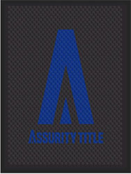 3' x 4' (34" x 45") Superscrape Impressions ASSURITY  Rubber Logo Mat