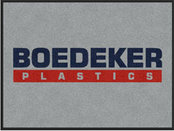 3' x 4' (35" x 47") Colorstar Impressions BOEDEKER  Indoor Logo Mat