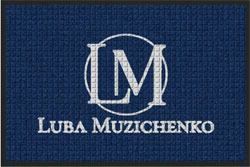 2' x 3' ( 22" x 35") Waterhog Impressions HD  LUBA MUZICITENKO  Indoor/Outdoor logo mat
