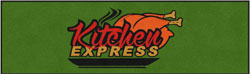 3' x 10' (35" x 119") ColorStar Impressions KITCHEN EXPRESS  Indoor Logo Mat