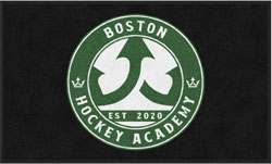 3' x 5' (35" x 58") Colorstar Impressions BOSTON HOCKEY ACADEMY  Indoor Logo Mat