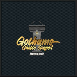 6' x 6' (67" x 67") Superscrape Impressions GOTHAMS  Rubber Logo Mat