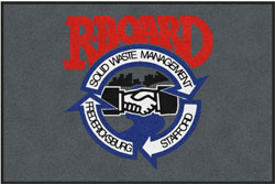 4' x 6' (45" x 69") Colorstar Impressions R-BOARD Indoor Logo Mat