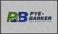 3' x 5' (35" x 58") Colorstar Impressions PYE BARKER  Indoor Logo Mat