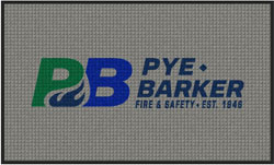 3' x 5' (35" x 58") Waterhog Impressions HD PYE BARKER Indoor/Outdoor Logo Mat