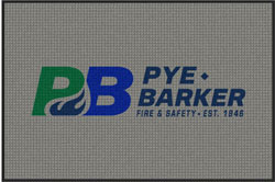 4' x 6' (45" x 69") Waterhog Impressions HD  PYE BARKER  Indoor/Outdoor Logo Mat