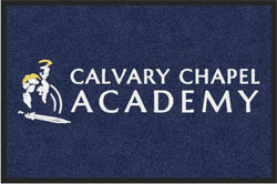 2' x 3' (24" x 35") Digiprint HD  CALVARY CHAPEL Indoor Logo Mat