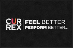 4' x 6' (45" x 69") Digiprint HD CUR-REX  Indoor Logo Mat