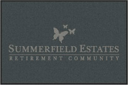 4' x 6' (45" x 69") Waterhog Impressions HD SUMMERFIELD  Indoor/Outdoor Logo Mat